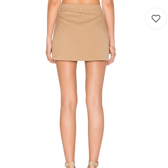 Theory lupah tan camel cargo mini skirt 8 - Picture 3 of 9